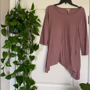 LOFT Outlet 3/4 Sleeve Handkerchief Top